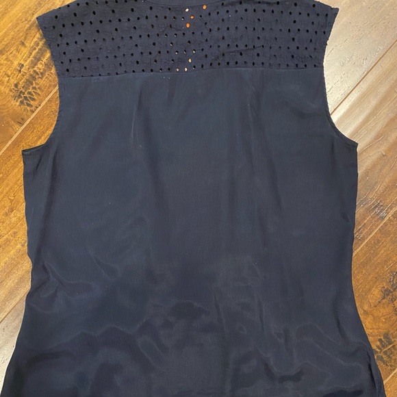 Joe Fresh sleeveless blouse in navy - Picture 2 of 6
